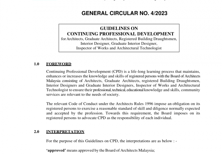 General Circular No.4-2023 (ENG) - Guidelines On Continuing Professional Development