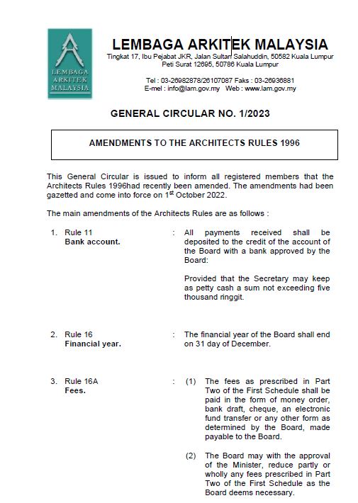 General Circular No. 1/2023